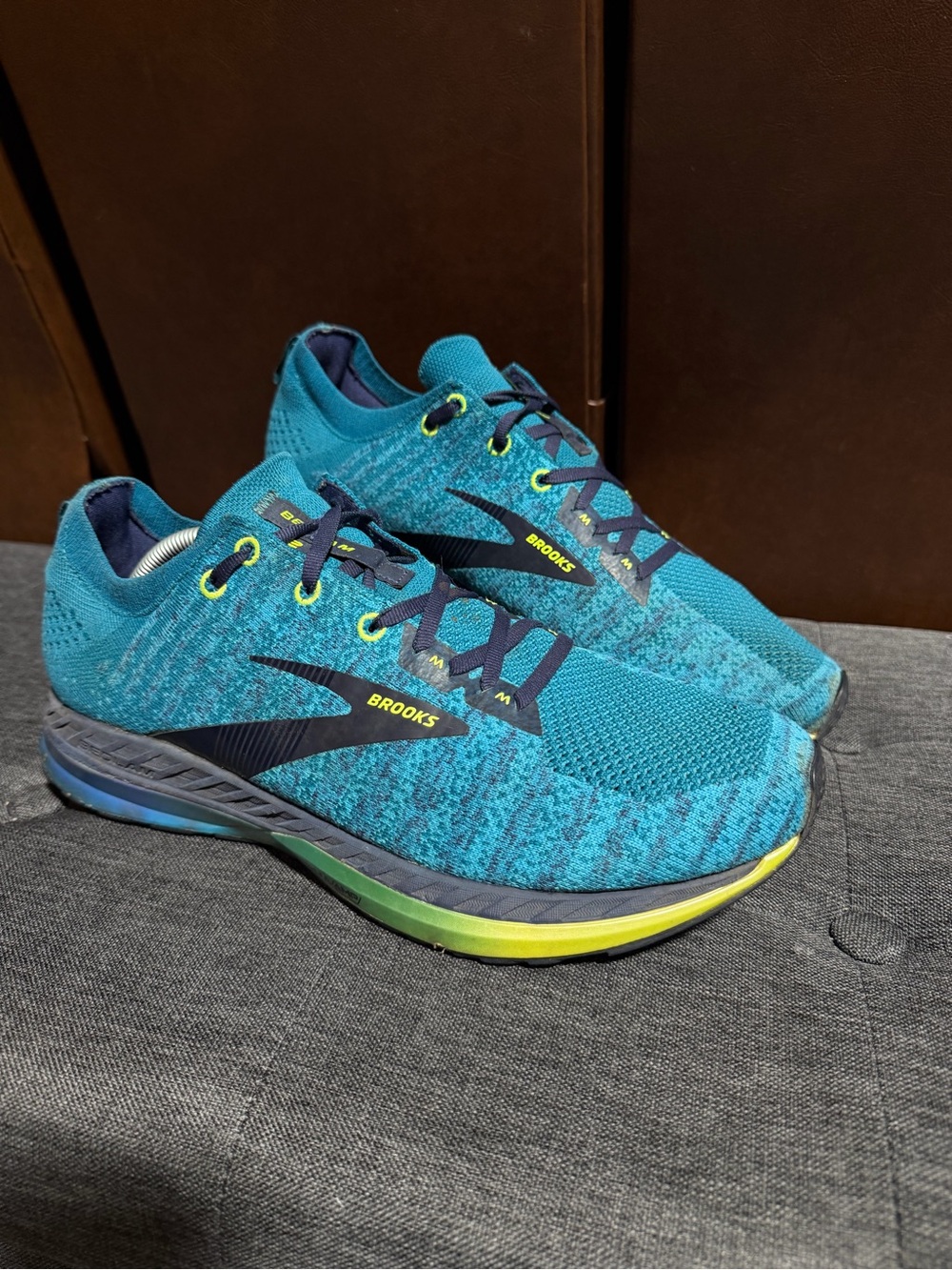 Brooks Bedlam 2 Men's Running Shoes Size 11.5 Teal Blue Green